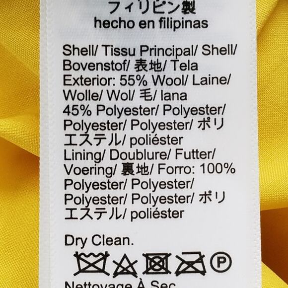 J.‎ Crew Juniper Tweed Tapered Pant Size 2 Honeycomb Yellow Wool Blend NWT BW535 - Picture 5 of 6